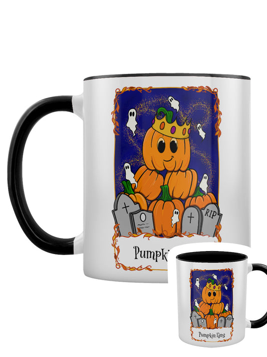 Galaxy Ghouls Pumpkin King Tarot Black Inner 2-Tone Mug
