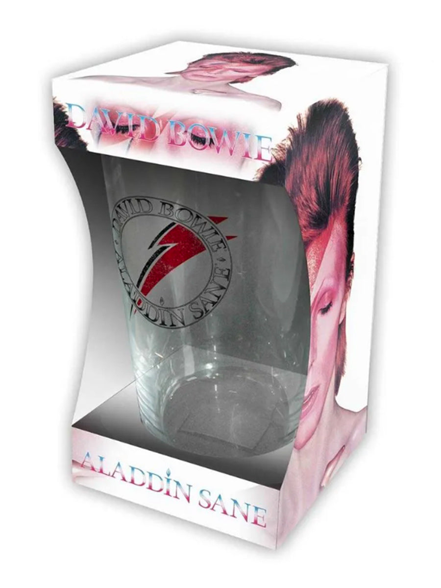 David Bowie Aladdin Sane Drinking Glass