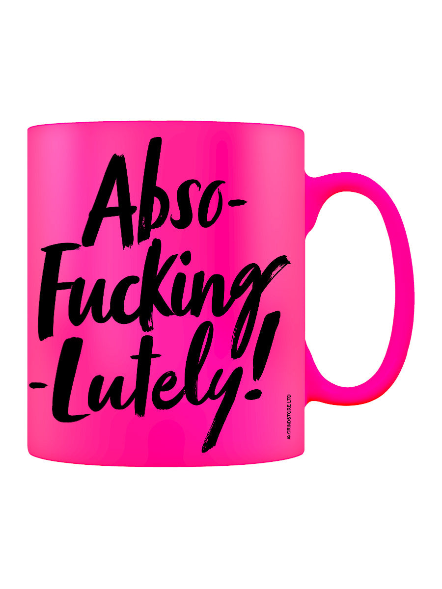 Abso-fucking-lutely! Pink Neon Mug