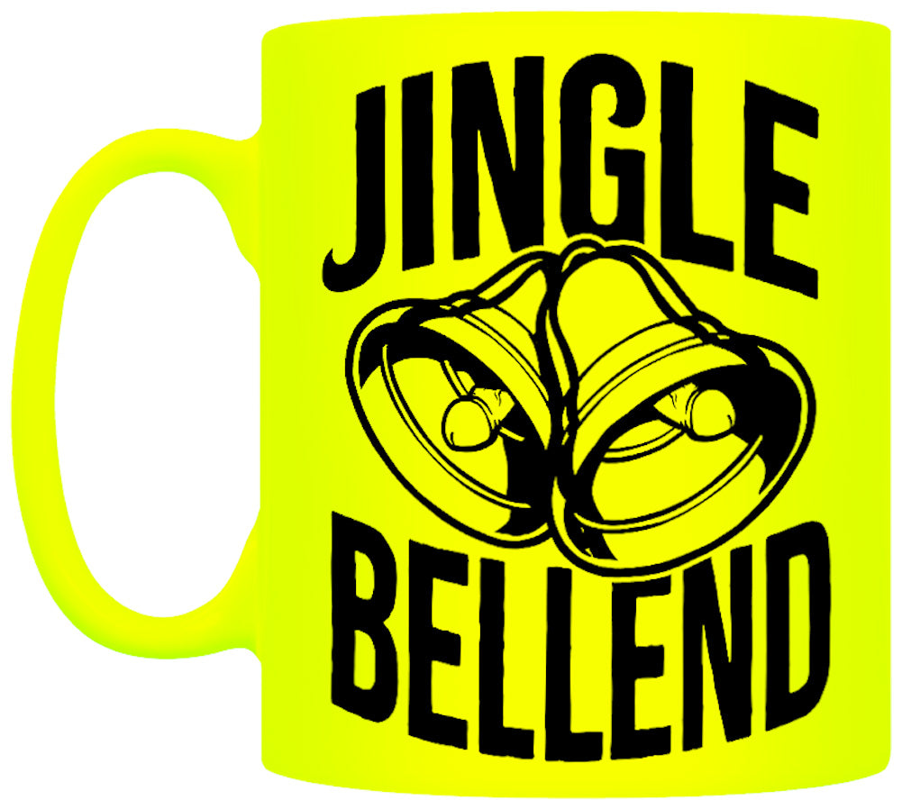 Jingle Bellend Christmas Yellow Neon Mug