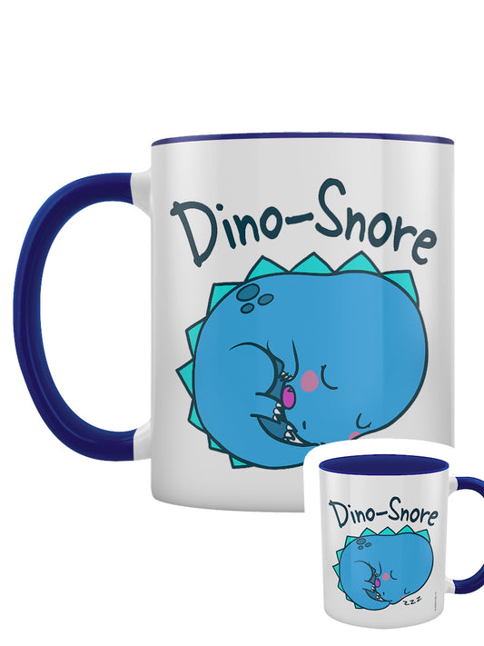 Dino Snore Blue Inner 2-Tone Mug