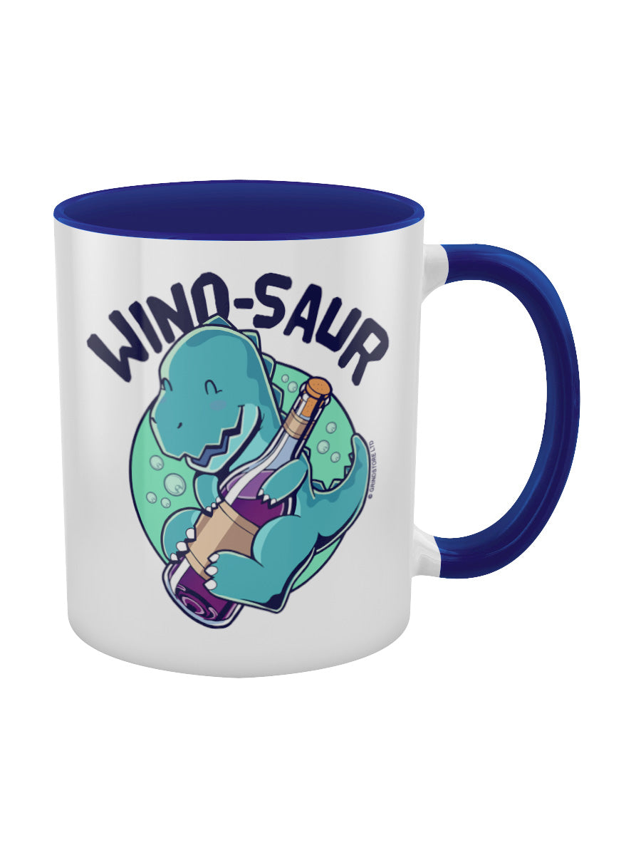 Wino-saur Dinosaur Blue Inner 2-Tone Mug