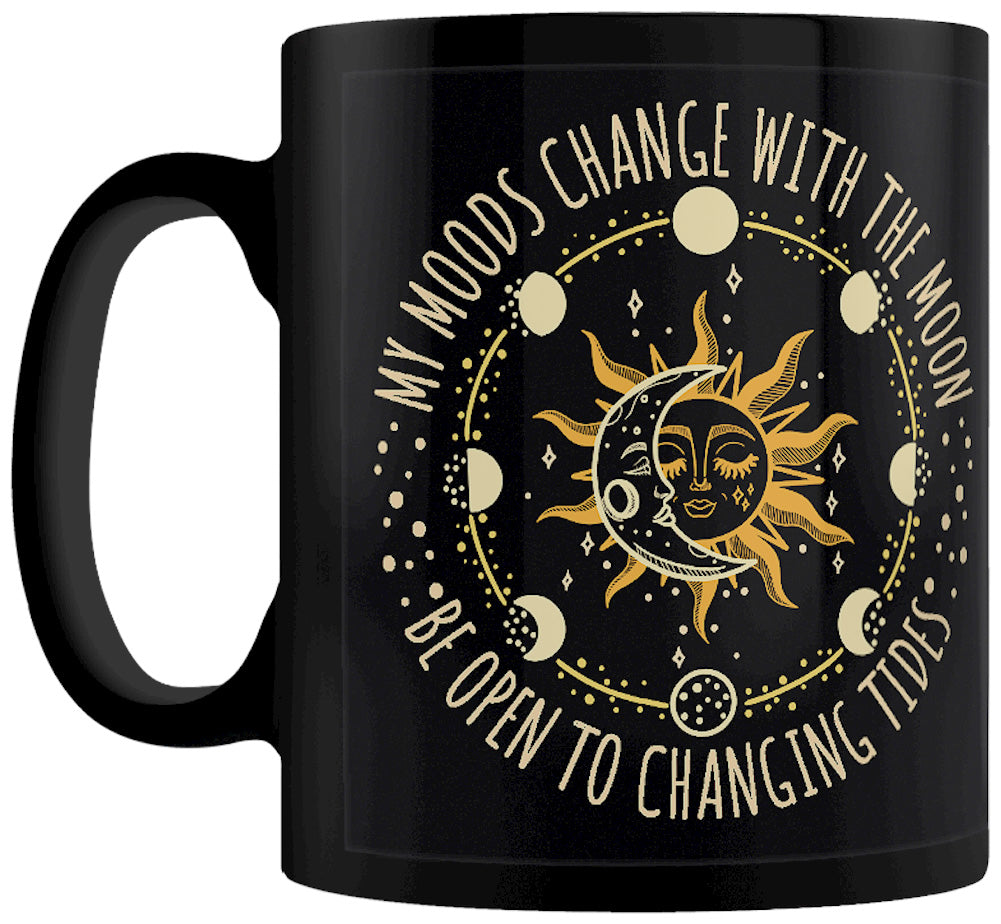 My Moods Change With the Moon Black Mug