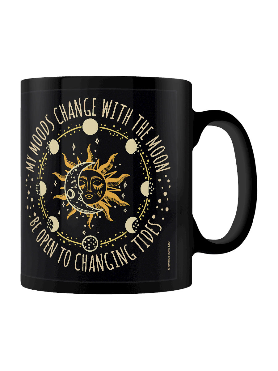 My Moods Change With the Moon Black Mug