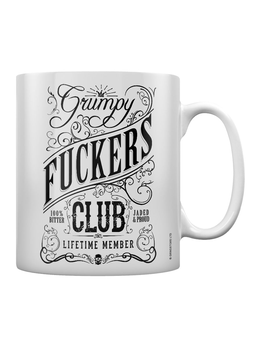 Grumpy Fuckers Club White Mug