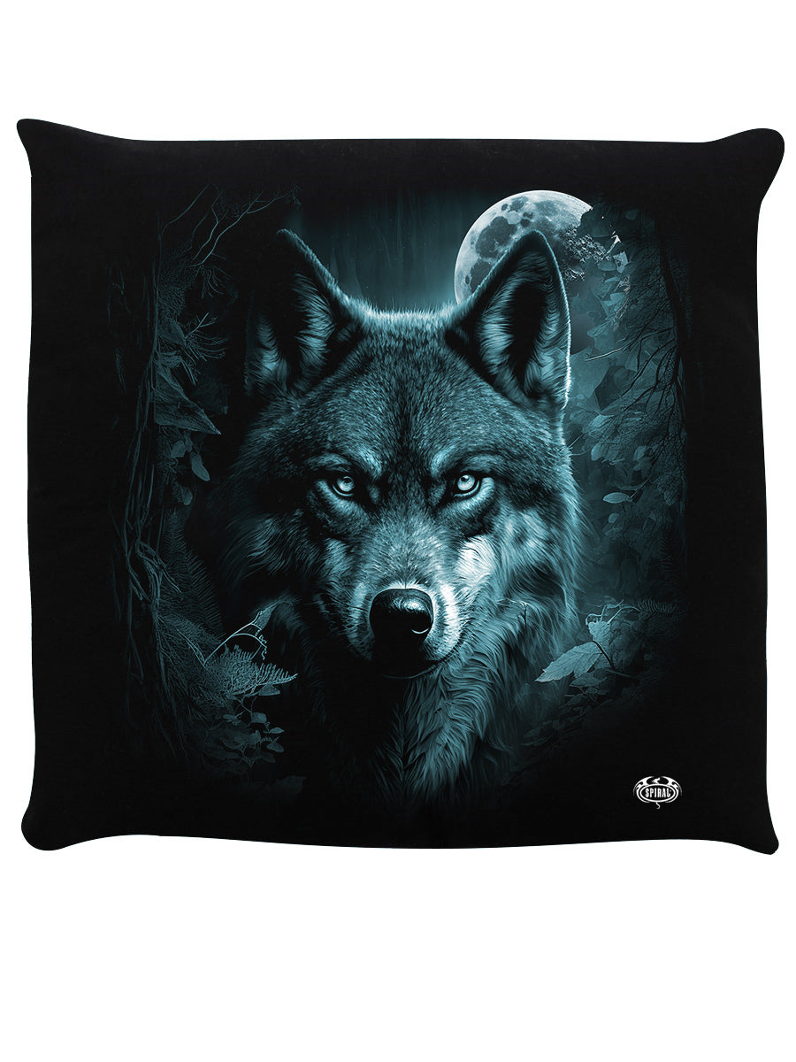 Spiral Forest Guardians Black Cushion