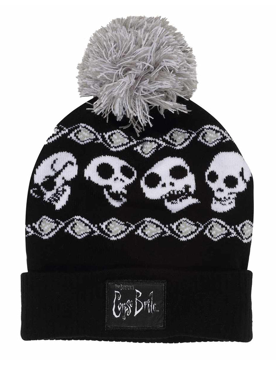 Corpse Bride Skeleton Band Snow Beanie