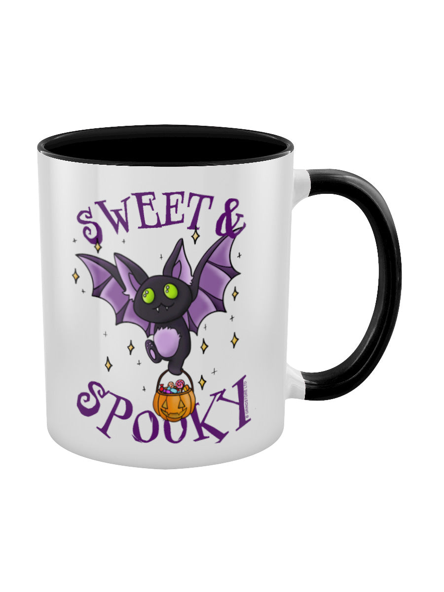 Sweet & Spooky Halloween Bat Black Inner 2-Tone Mug