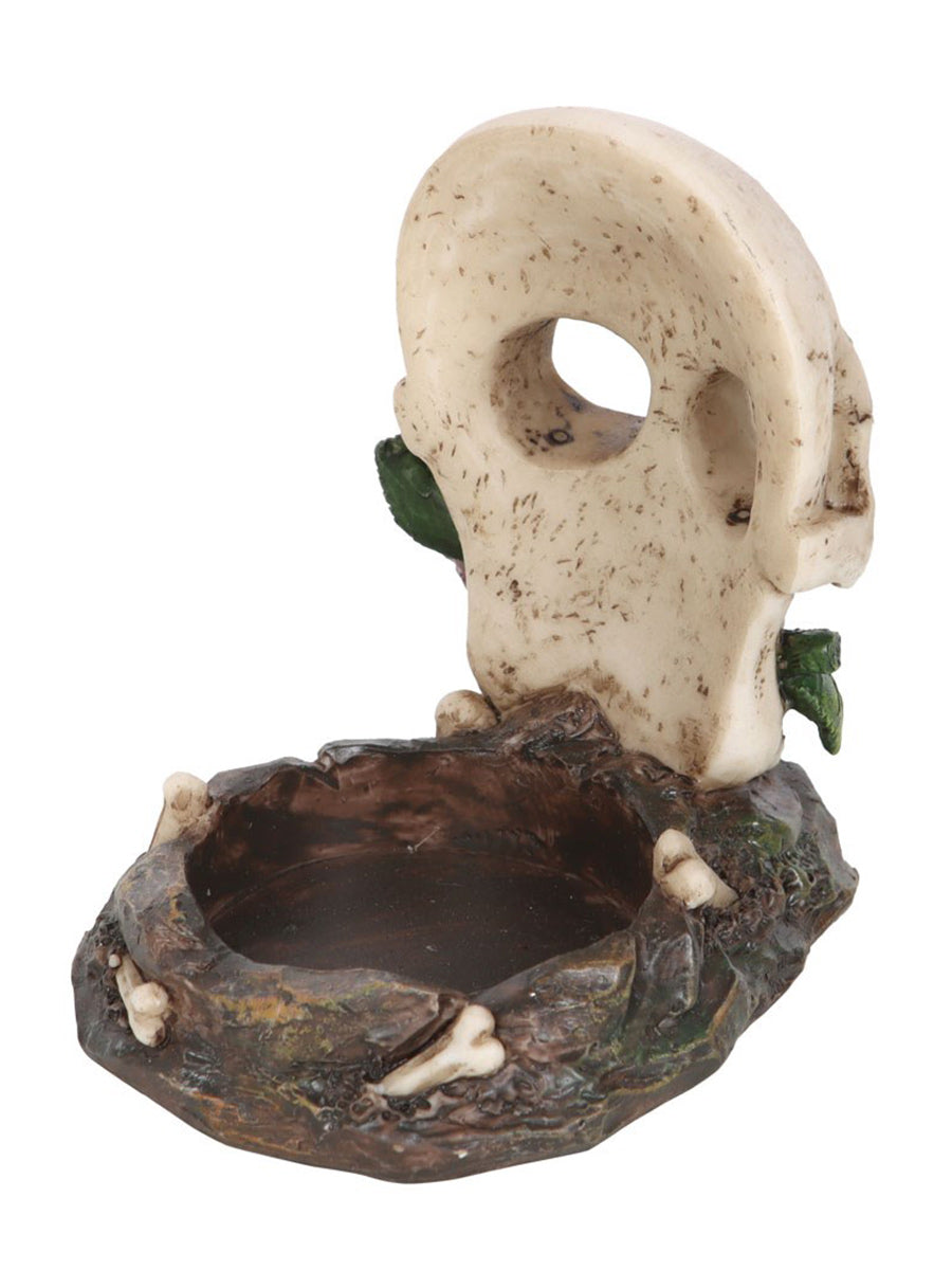 Skull Rose Tealight Holder