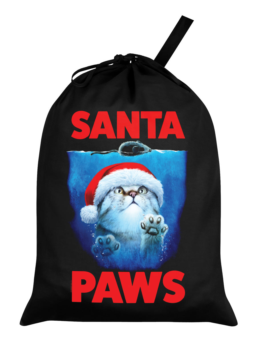 Horror Cats Santa Paws Black Santa Sack