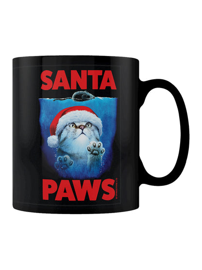Horror Cats Santa Paws Black Mug