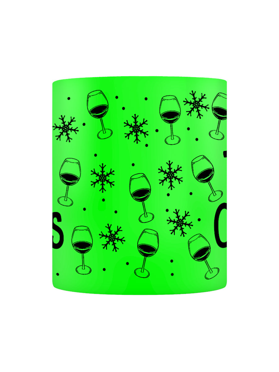 Merry Drunk I'm Christmas Green Neon Mug