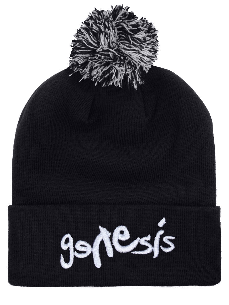 Genesis Logo Blue Bobble Beanie