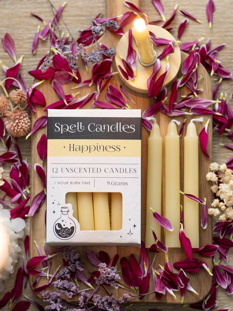 Pack of 12 Happiness Spell Candles
