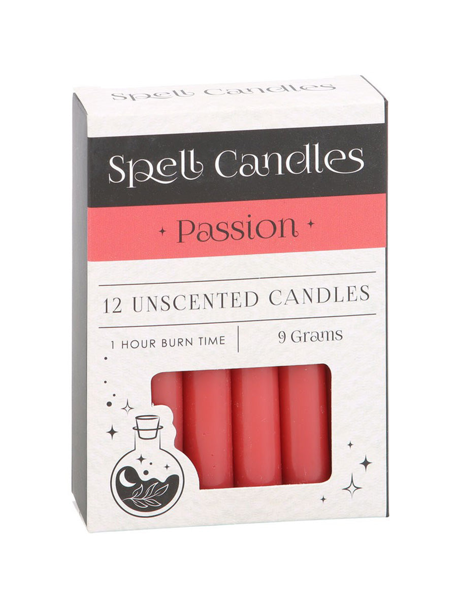 Pack of 12 Passion Spell Candles