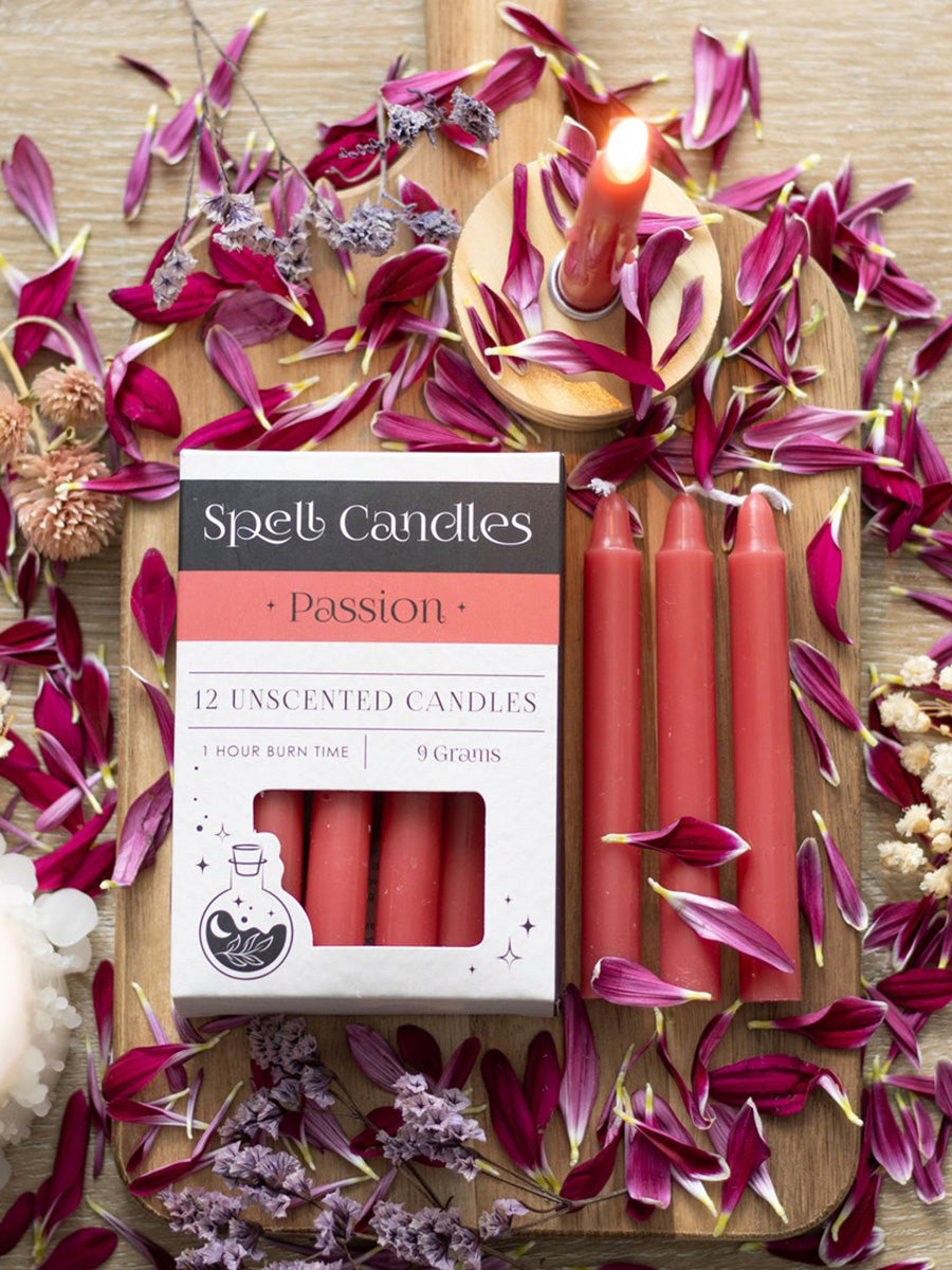 Pack of 12 Passion Spell Candles