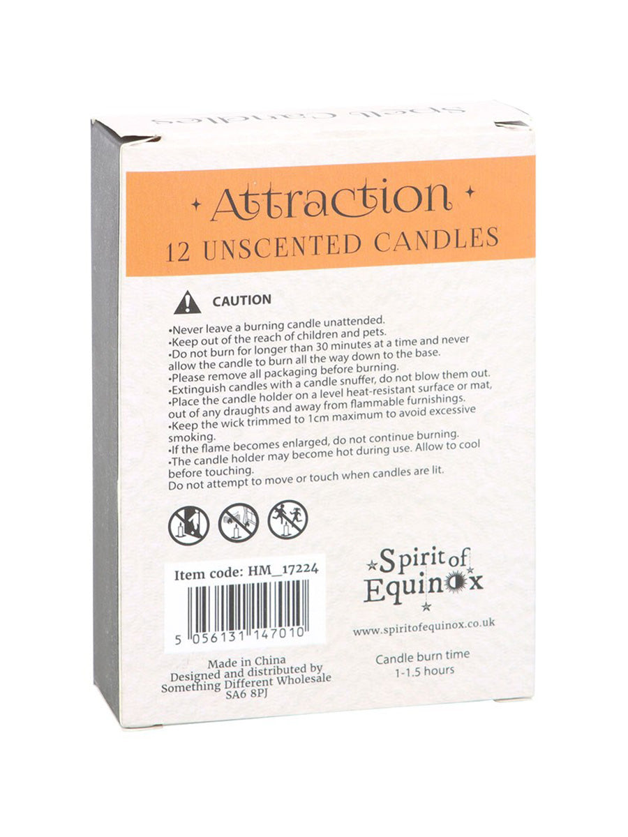 Pack of 12 Attraction Spell Candles