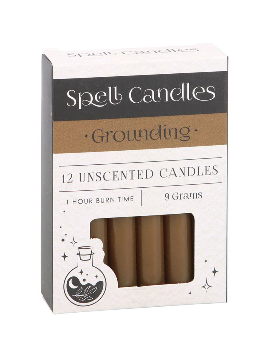 Pack of 12 Grounding Spell Candles