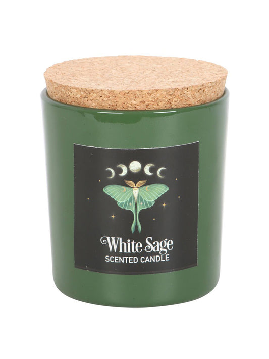 Luna Moth White Sage Candle