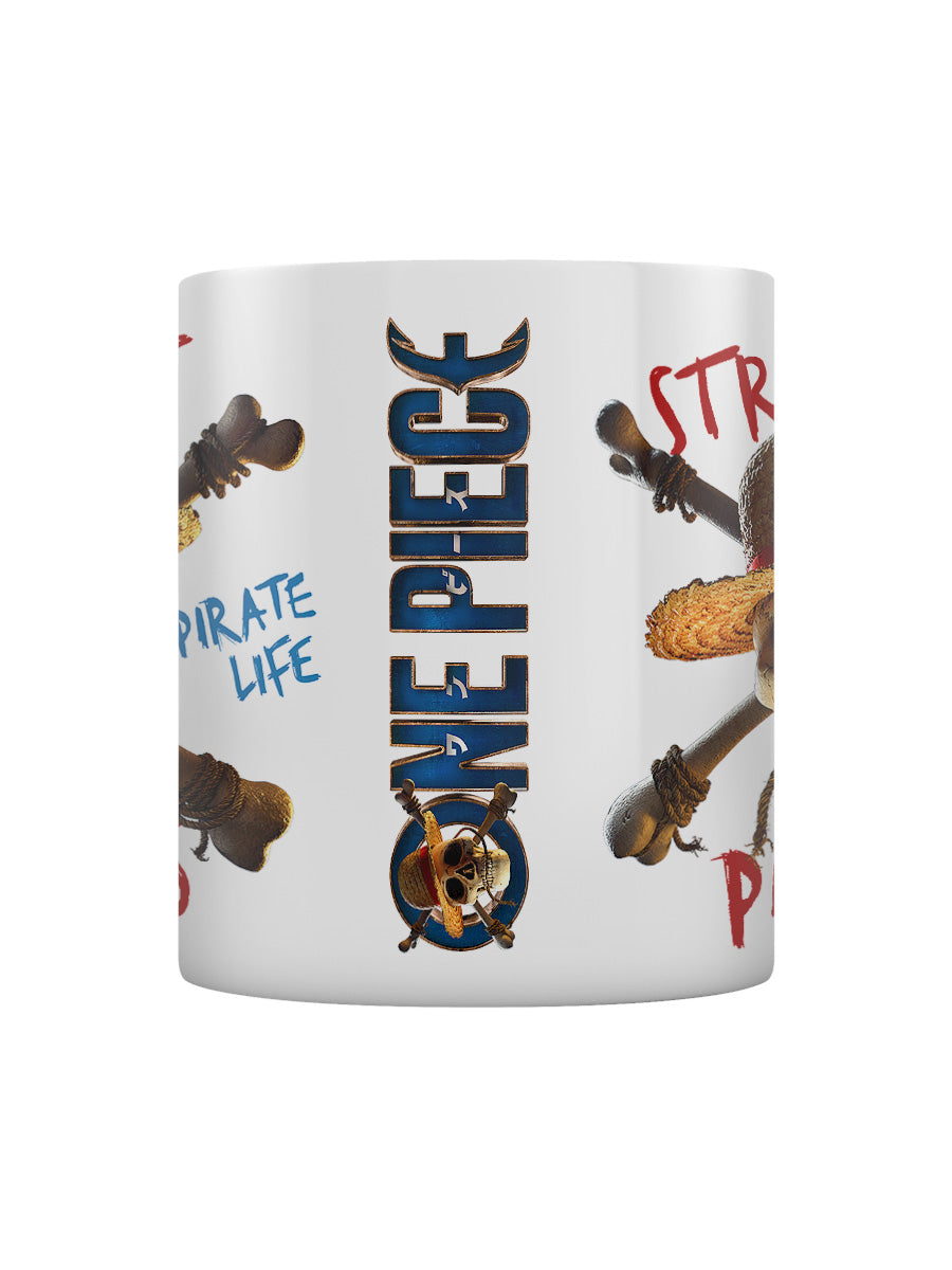 One Piece Live Action (Straw Hat Pirate Emblem) White Mug