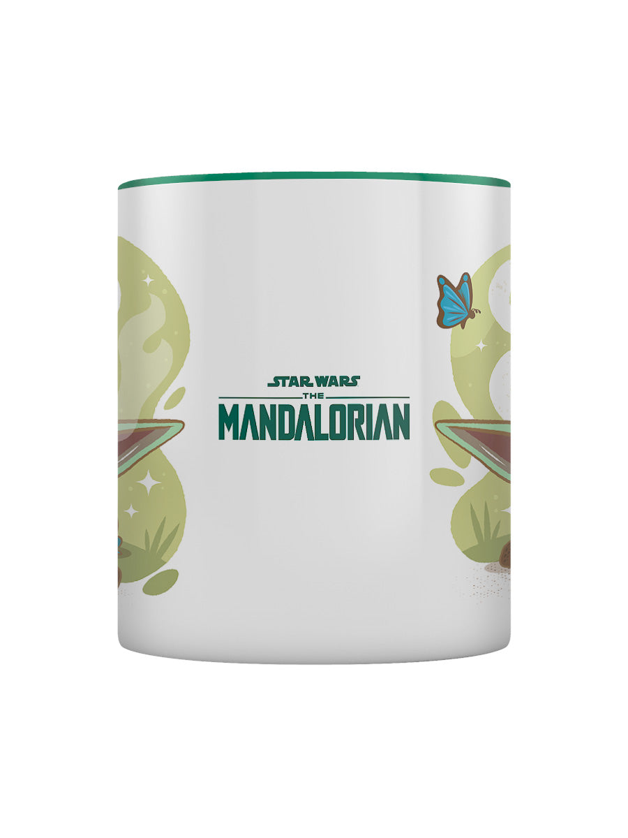 Star Wars: The Mandalorian (Grogu Cuteness) Green Coloured Inner Mug