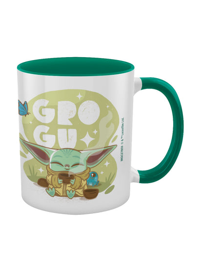 Star Wars: The Mandalorian (Grogu Cuteness) Green Coloured Inner Mug