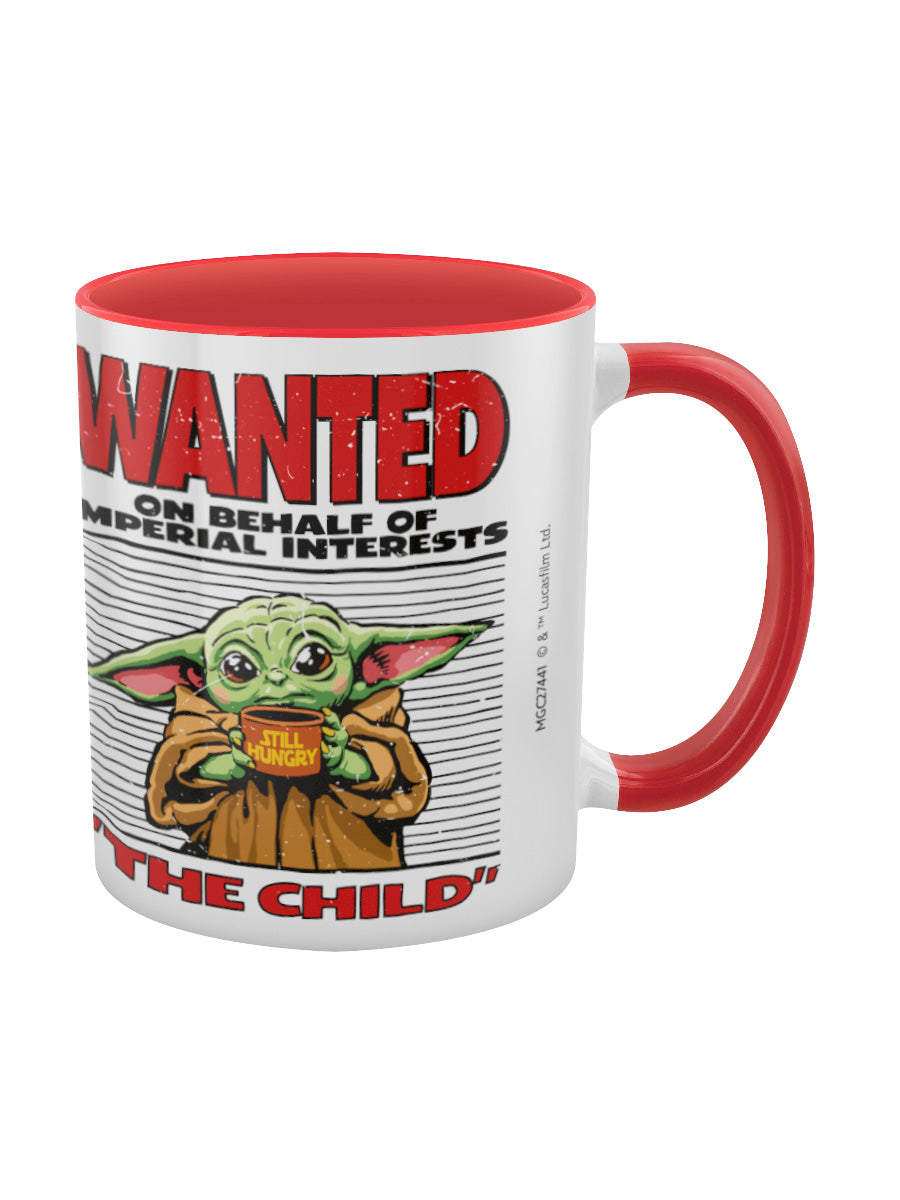 Disney 100 (Star Wars - Grogu Wanted) Red Coloured Inner Mug