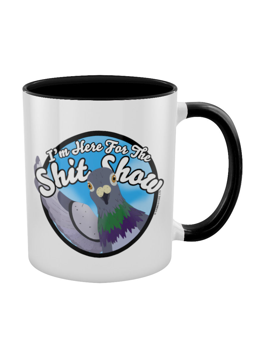 I'm Here For The Shit Show Blue Inner 2-Tone Mug