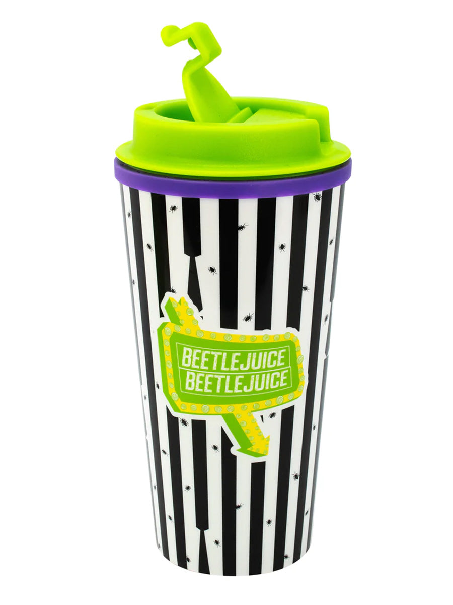 Beetlejuice Double Walled Thermal Travel Flask