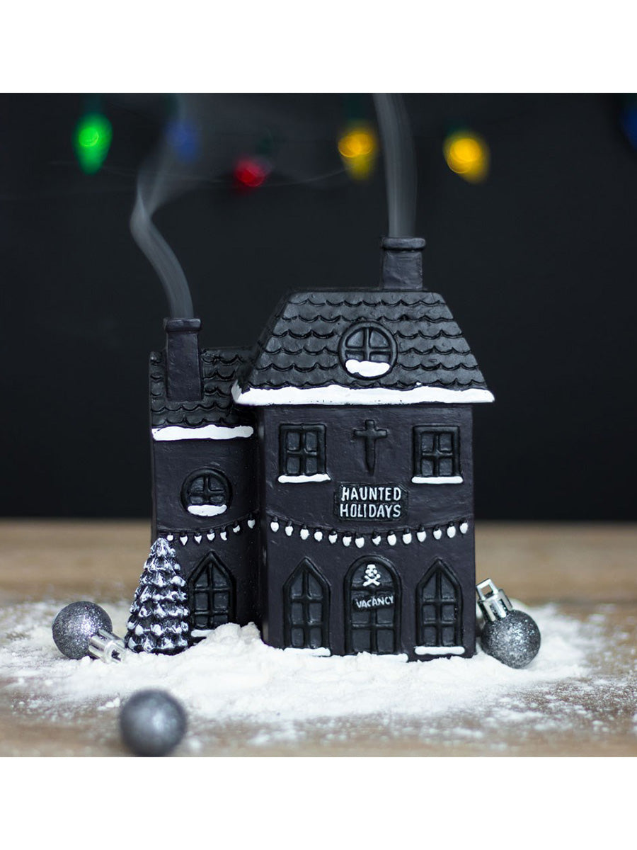 Haunted Holiday House Incense Cone Burner