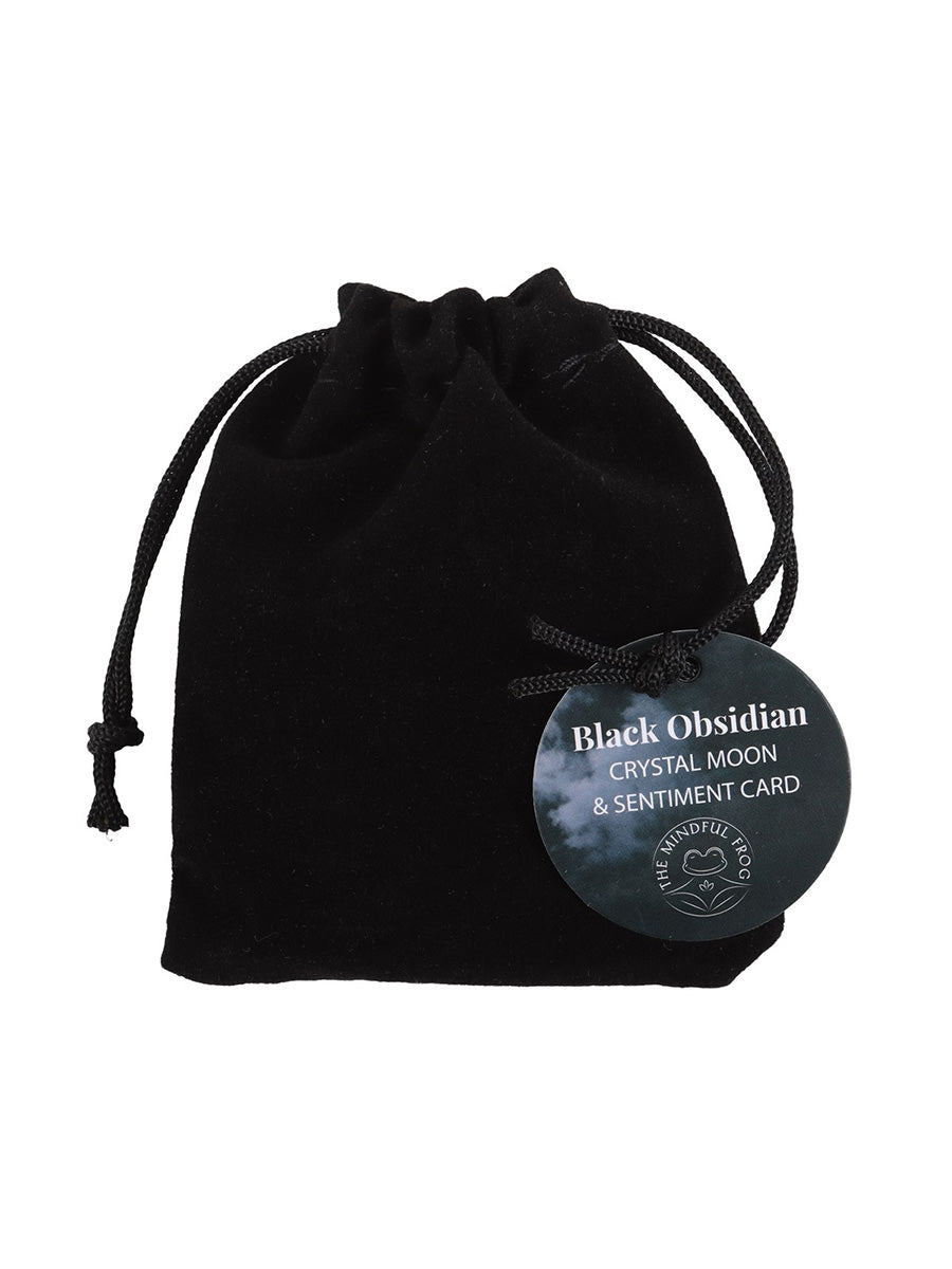 The Darkest Nights Black Obisidian Moon in a Bag