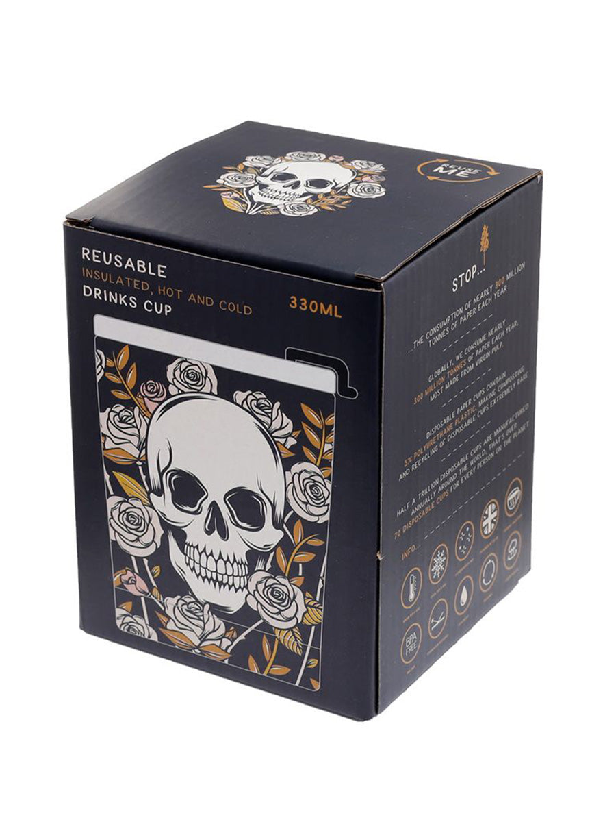 Skulls & Roses Hot & Cold Insulated Travel Mug 300ml