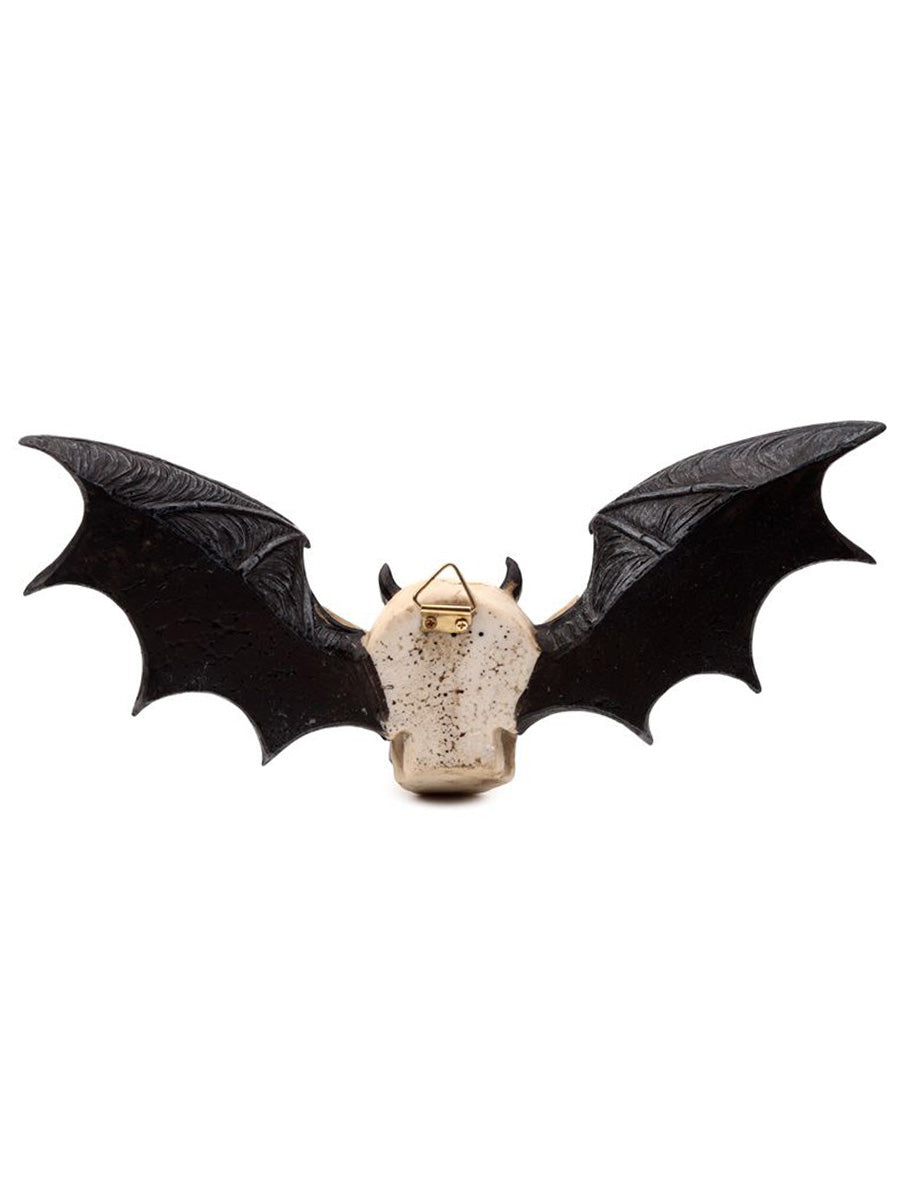 Devil Bat Skull Wall Plaque