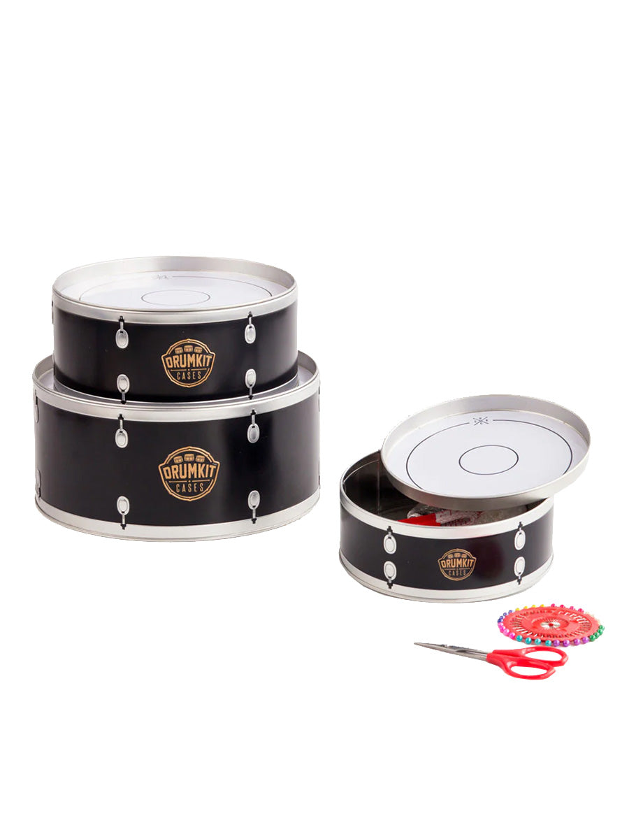 Drum Kit Storage Tins - Set of Three