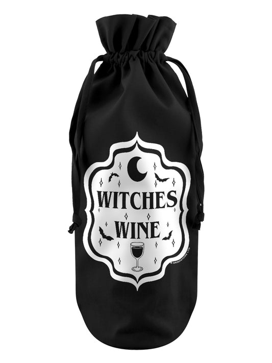 Witches Wine Black Bottle Bag