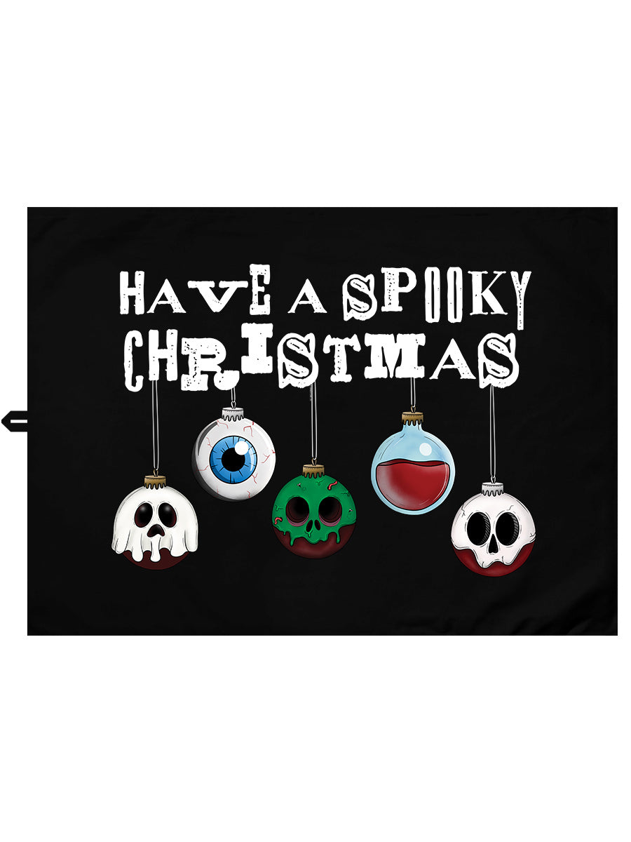 Have A Spooky Christmas Black Tea Towel