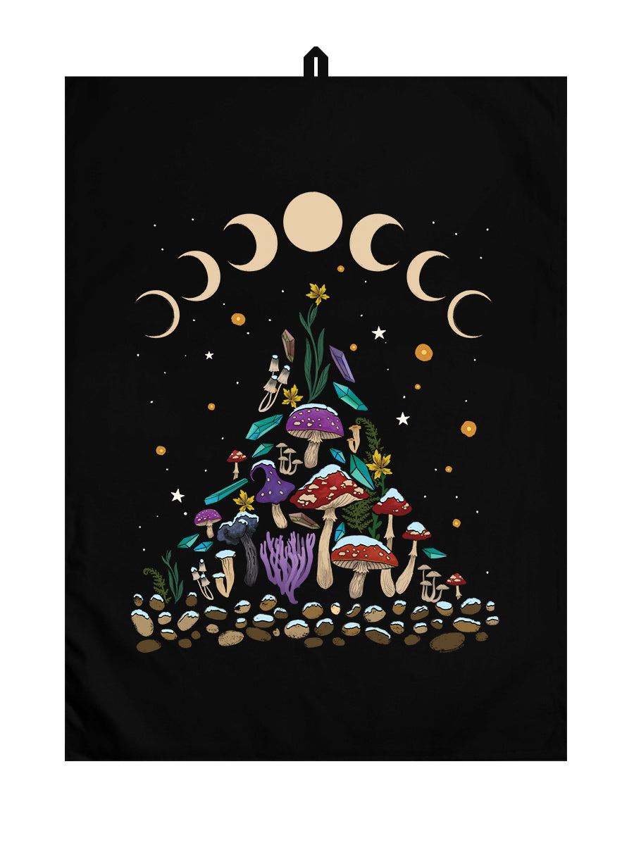 Mystical Roots Solstice Black Tea Towel