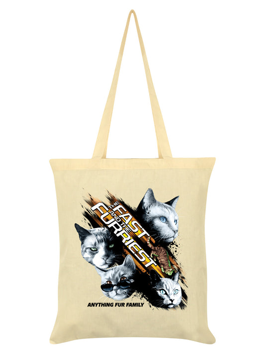 Horror Cats The Fast & The Furriest Cream Tote Bag