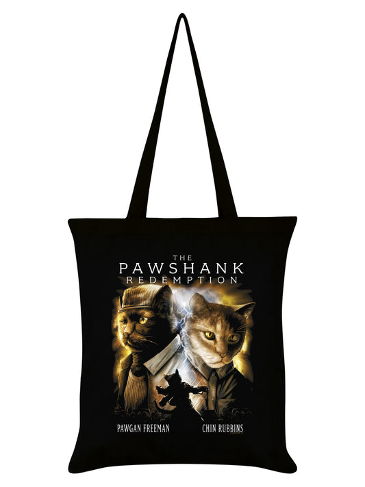 Horror Cats The Pawshank Redemption Black Tote Bag