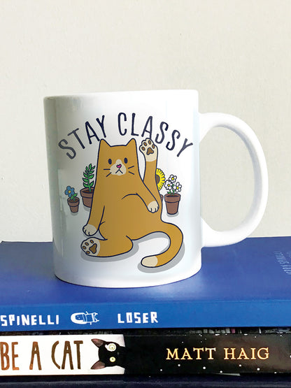 Stay Classy Cat Mug