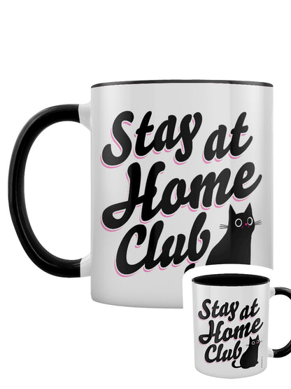 Stay At Home Club Black Inner 2-Tone Mug