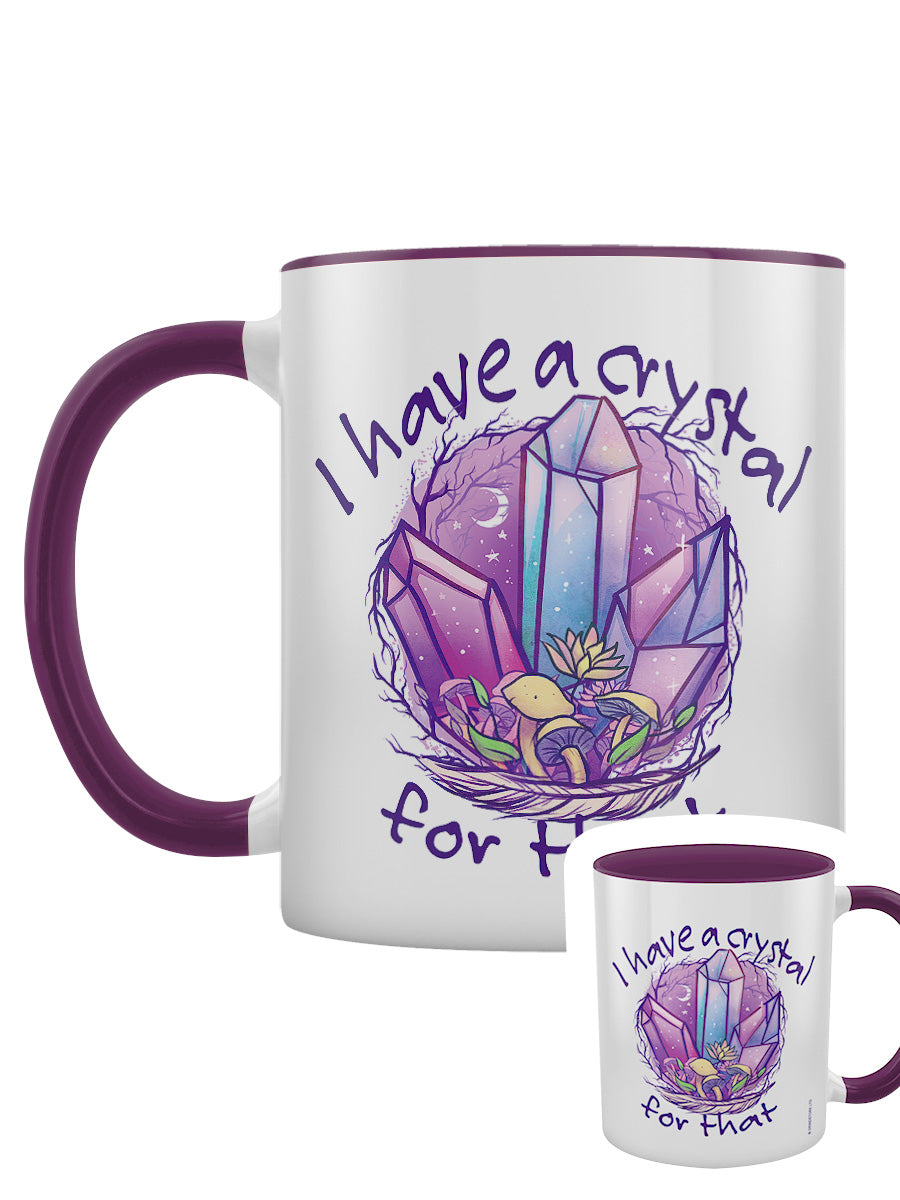 I Have A Crystal For That Purple Inner 2-Tone Mug