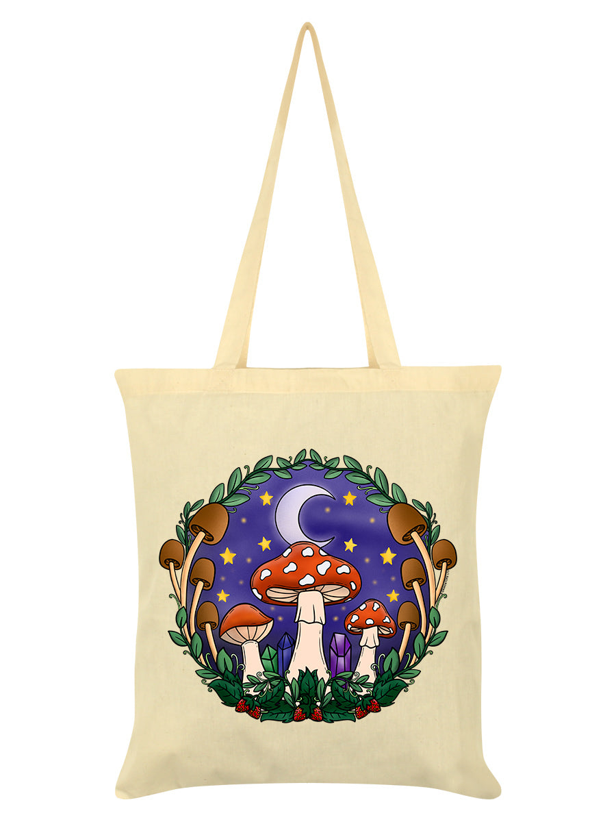 Forest Fungi & Crystals Cream Tote Bag