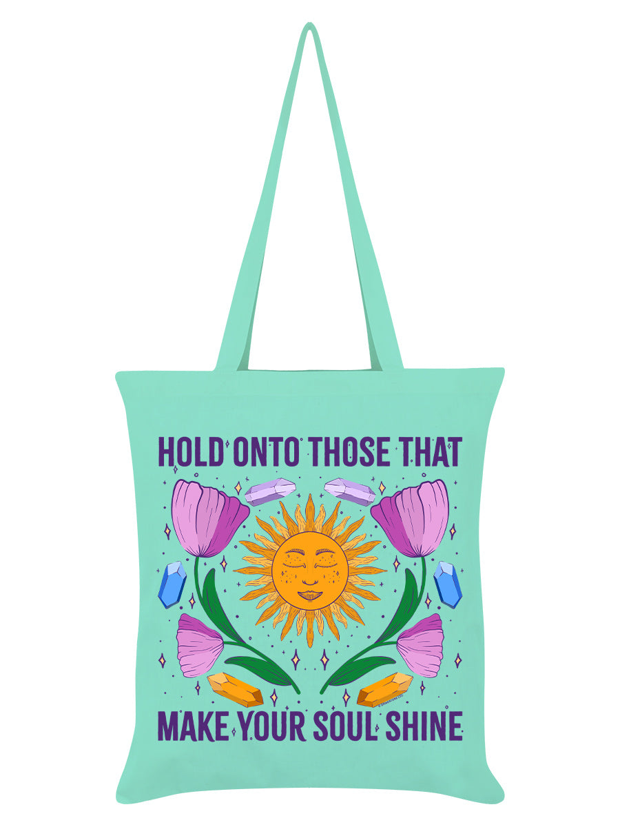 Make Your Soul Shine Mint Green Tote Bag