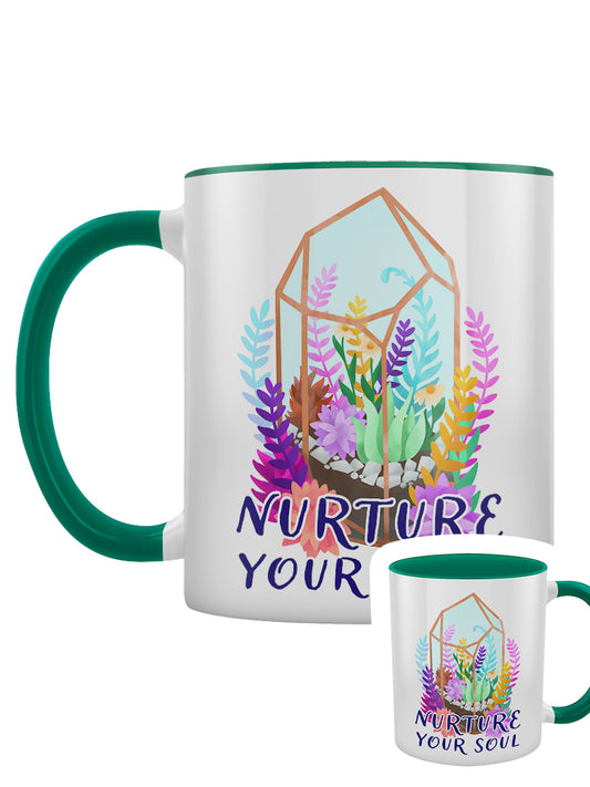 Nurture Your Soul Green Inner 2-Tone Mug