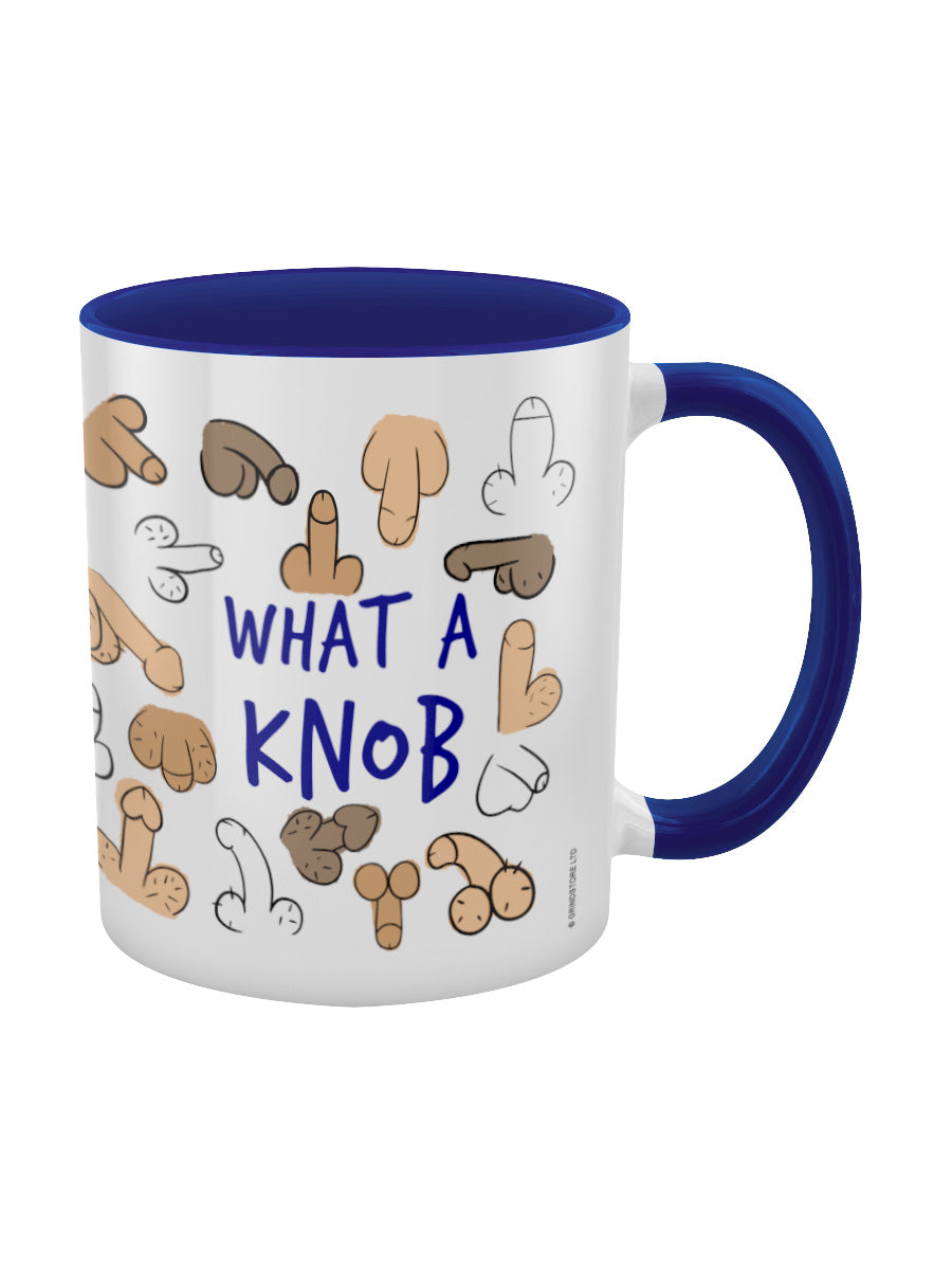 What A Knob Blue Inner 2-Tone Mug