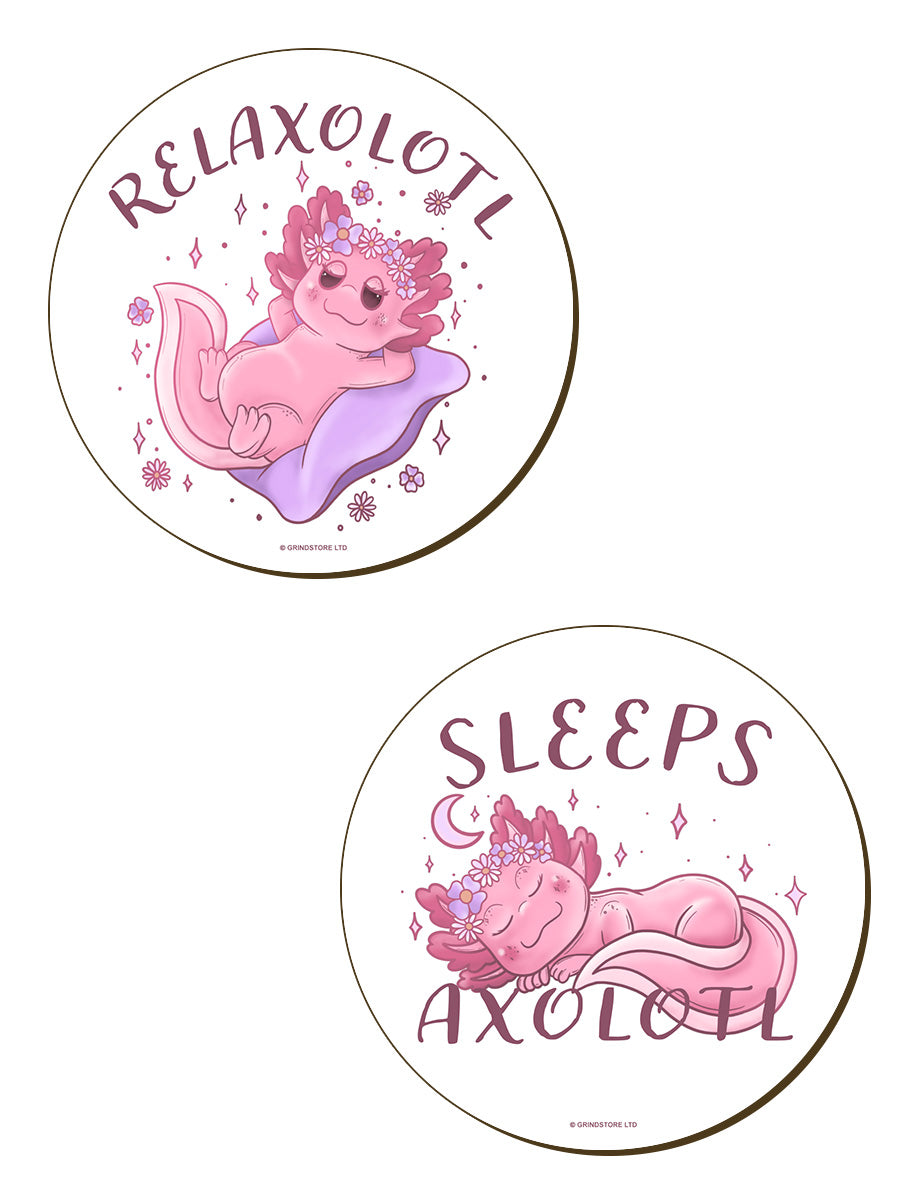 Axolotl 4-Piece Coaster Set
