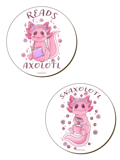Axolotl 4-Piece Coaster Set