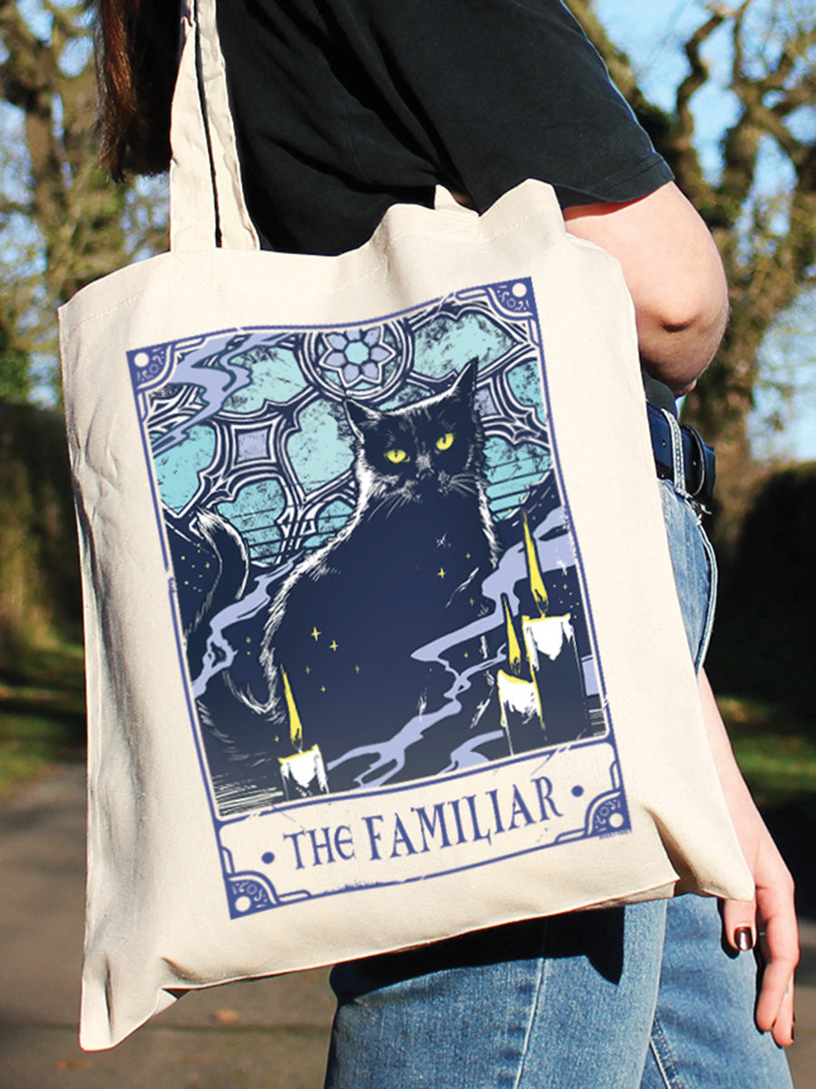 Deadly Tarot Awakening - The Familiar Cream Tote Bag