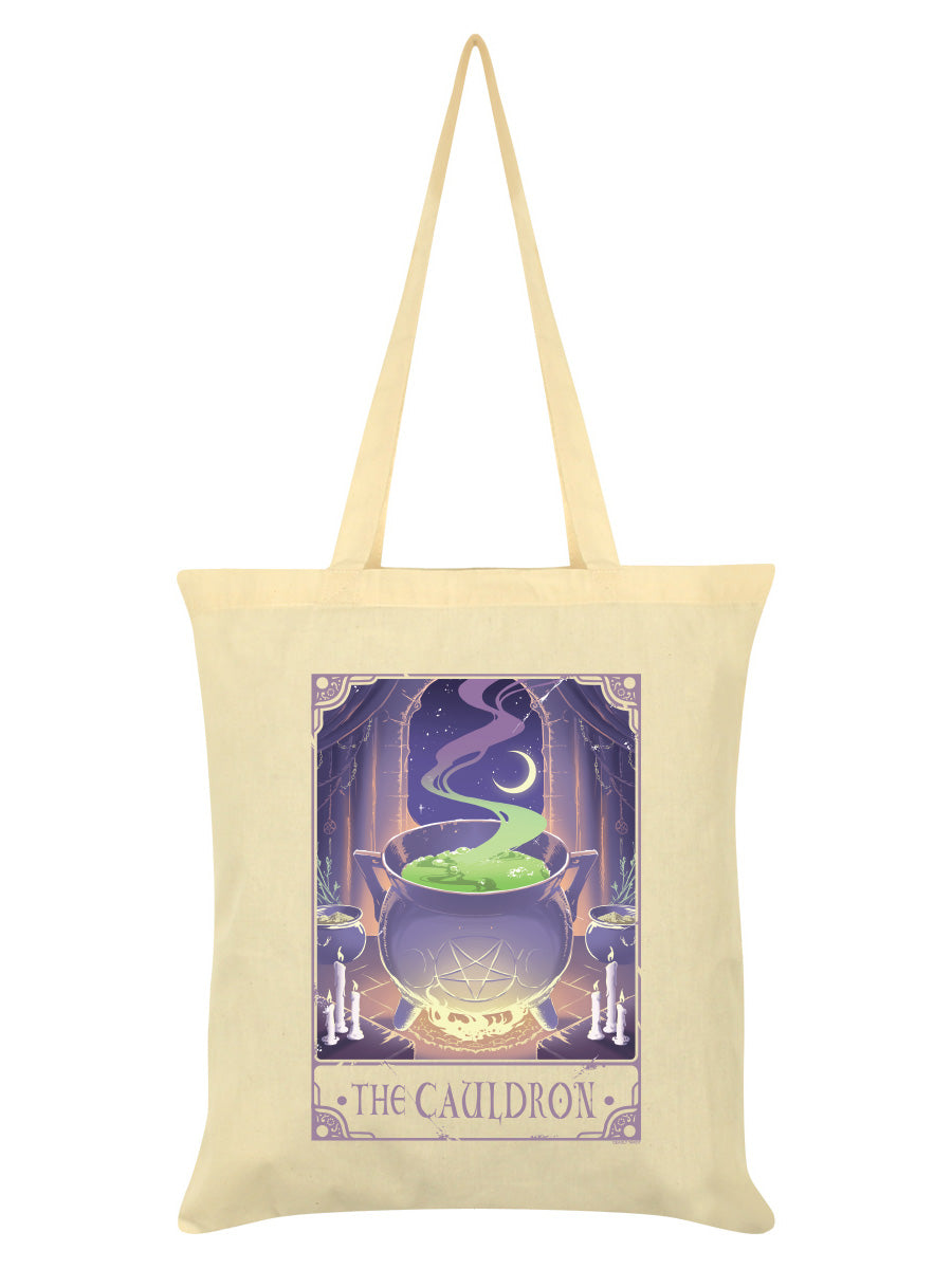 Deadly Tarot Awakening - The Cauldron Cream Tote Bag